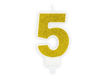 Picture of BIRTHDAY CANDLE GOLD NUMBER 5